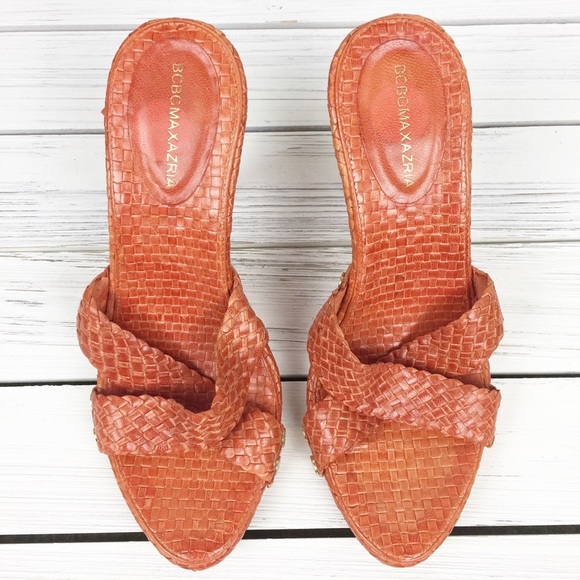 BCBGMaxAzria Nicasia Woven Leather Sandals 7.5 - Picture 2 of 7